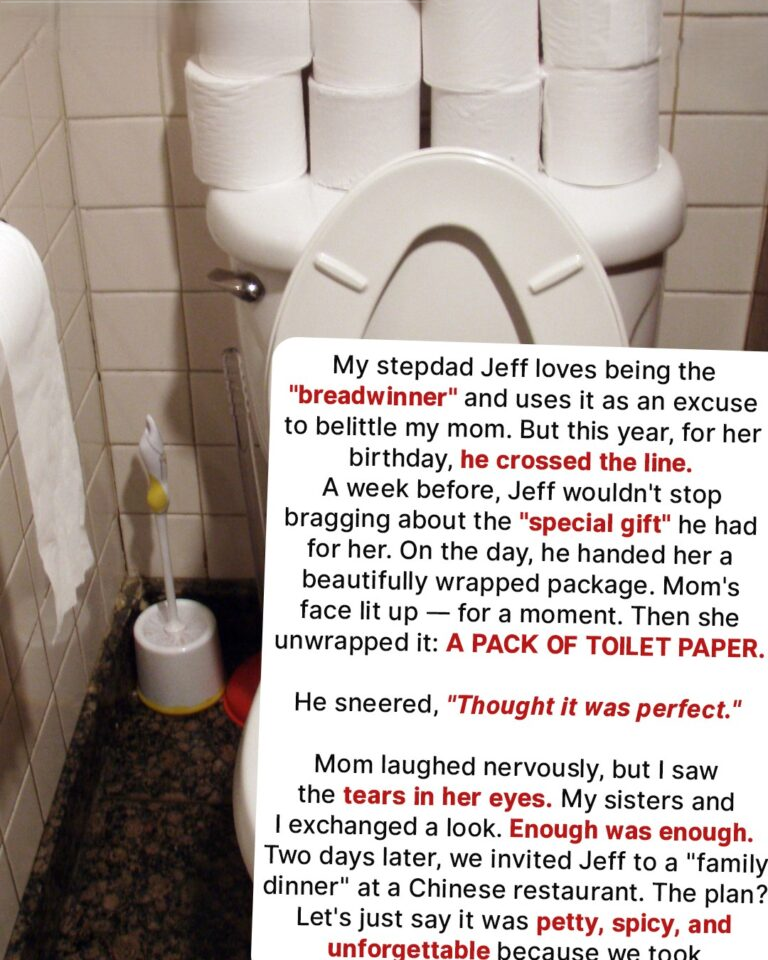 Our Stepfather Gave Mom Toilet Paper for Her Birthday — We Made Sure He’d Regret It