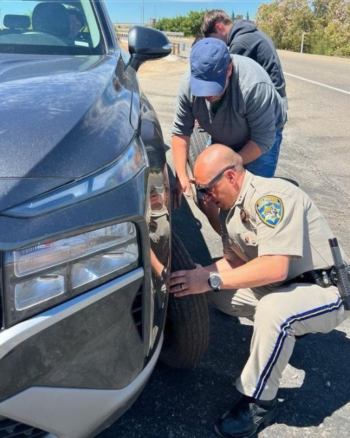 A State Trooper Helped Us Change a Tire—Then Realized He Knew My Husband from Another Life