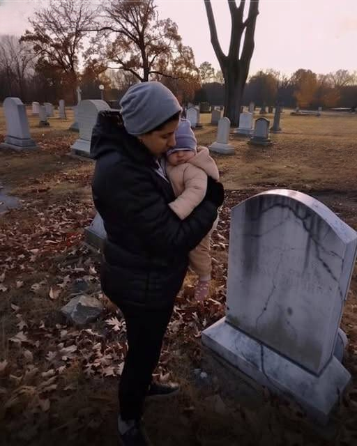At her husband Patrick’s funeral, Nancy was struck by an unsettling sight—an elderly woman holding a baby, who claimed the child was Patrick’s