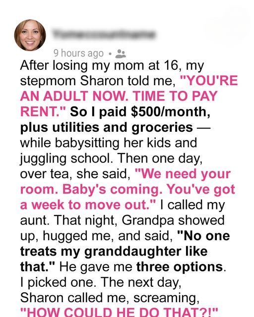 My Stepmom Made Me Pay Rent At 18 — Then Asked Me To Move Out And I Finally Stood Up For Myself
