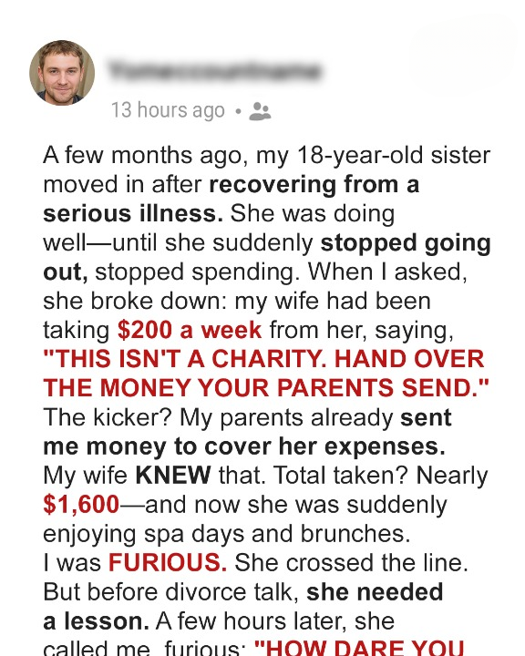 My Wife Secretly Took Money From My Personal Account — And What She Spent It On Broke Me