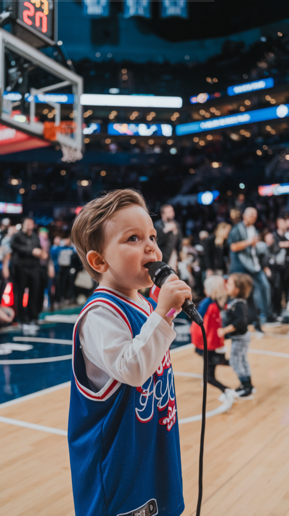 Toddler Steals the Show at High School Game with Adorable Yet Powerful Performance of the National Anthem!