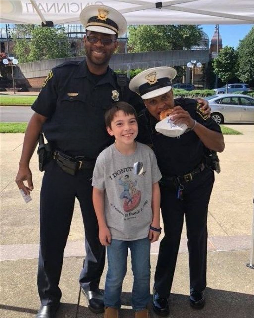 My son got nicknamed the “Donut Boy,” and before long, every police officer in town had heard about him.