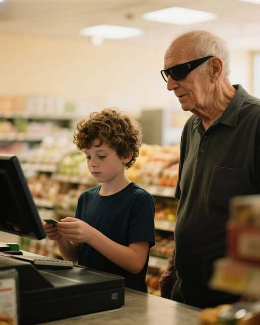 My Son Helped a Blind Man at the Store — Then a Convoy of Black SUVs Showed Up at Our Door