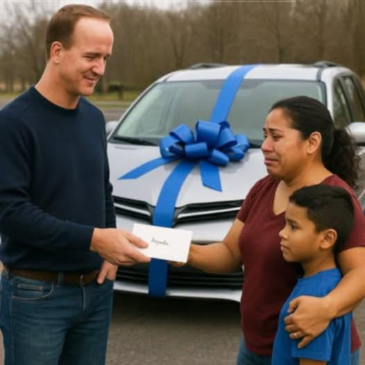 She Walked Two Miles a Day So Her Son Could Make Football Practice. Then Peyton Manning Gave Her the Ride of a Lifetime