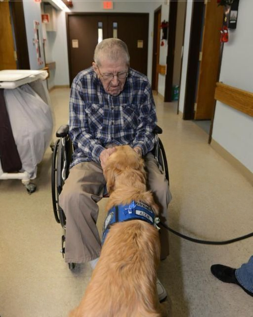 Until the dog sat in front of him, he hadn’t spoken in weeks.