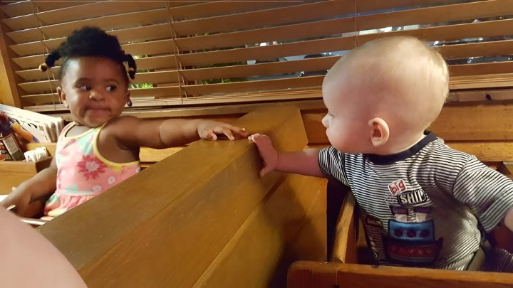 Of course, here is an article based on the heartwarming anecdote you provided.  A Simple Connection: What Two Babies Can Teach the World