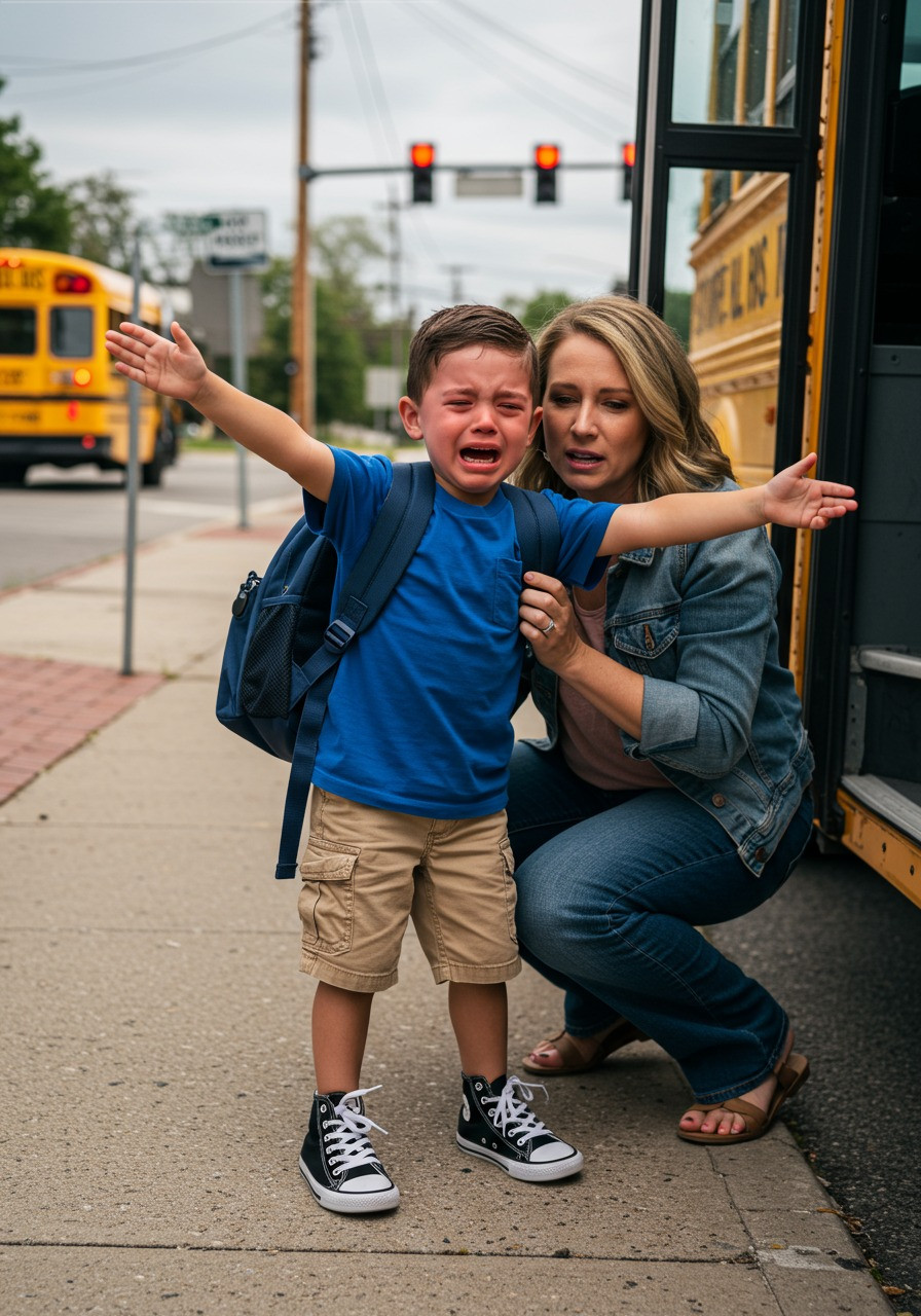 He Cried on the Bus Every Day—Until She Did What No One Else Would: How One Woman Changed the Day for a Little Boy Who Needed a Hand to Hold