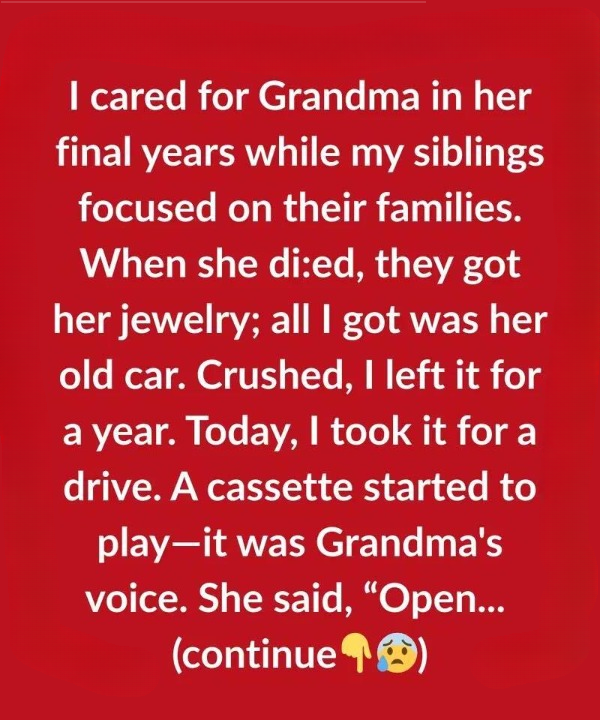 I Looked After Grandma While My Siblings Took Everything—But Her Car Held a Secret Just for Me