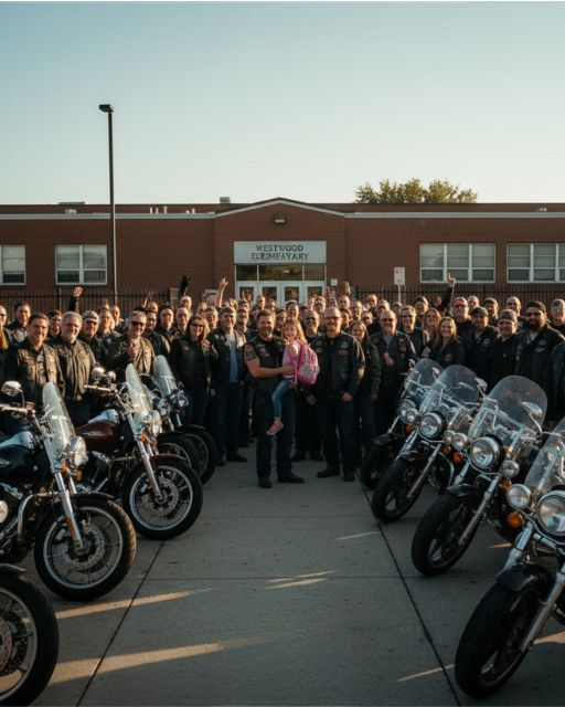 She Missed One Day of School, Then Seventy Bikers Showed Up at Her Door