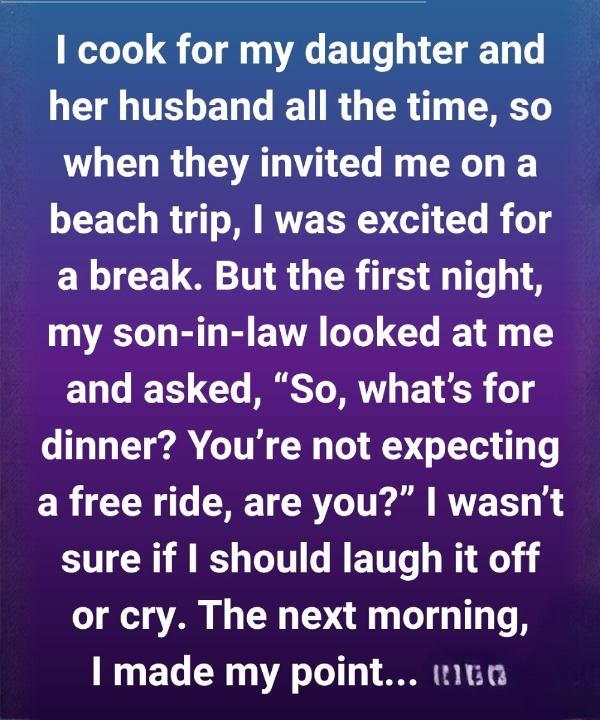 When my daughter and her husband invited me to join them on their family beach trip, my heart nearly burst with joy.