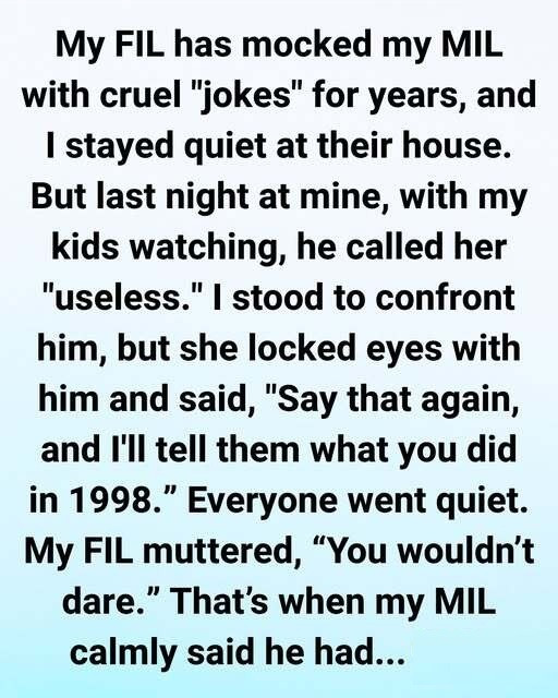 He Mocked Her as “Useless” in Front of Everyone — Then She Quietly Mentioned 1998, and the Entire Room Went Silent as He Realized She Was the Reason His Career Even Existed.