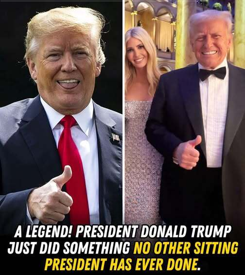 President Donald Trump has accomplished something no sitting U.S. president has ever done