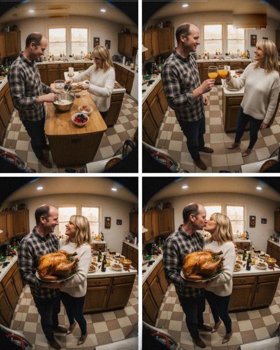 My Husband Took the Day Off to Cook Thanksgiving Dinner – but What I Saw on Our Kitchen Camera Ruined Everything