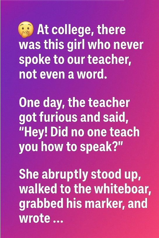 The Quiet Student Who Ended Up Teaching the Most Powerful Lesson