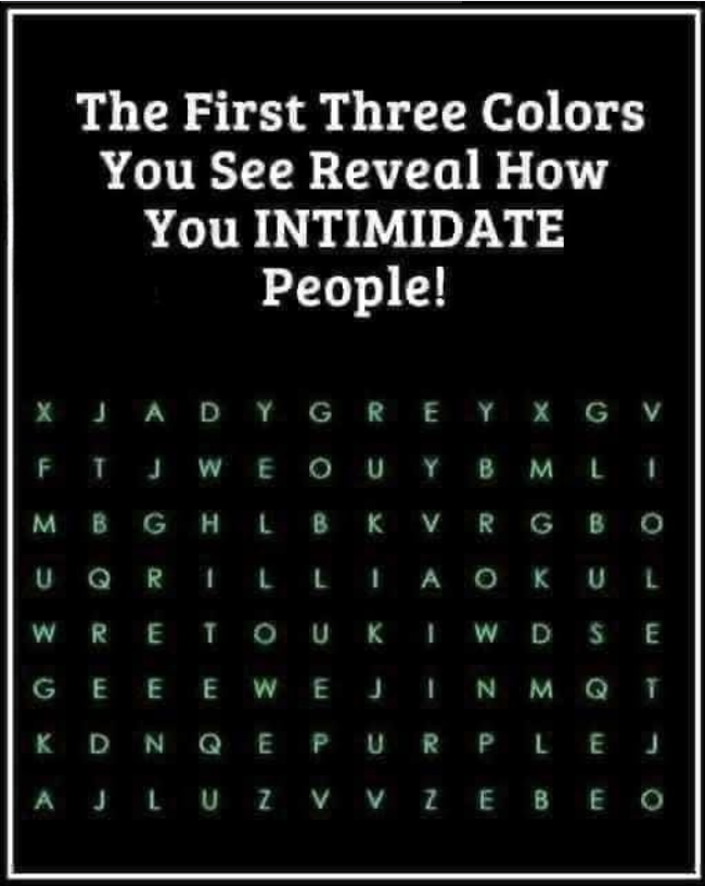 Color quiz: The first shade you notice can reveal a lot about your personality